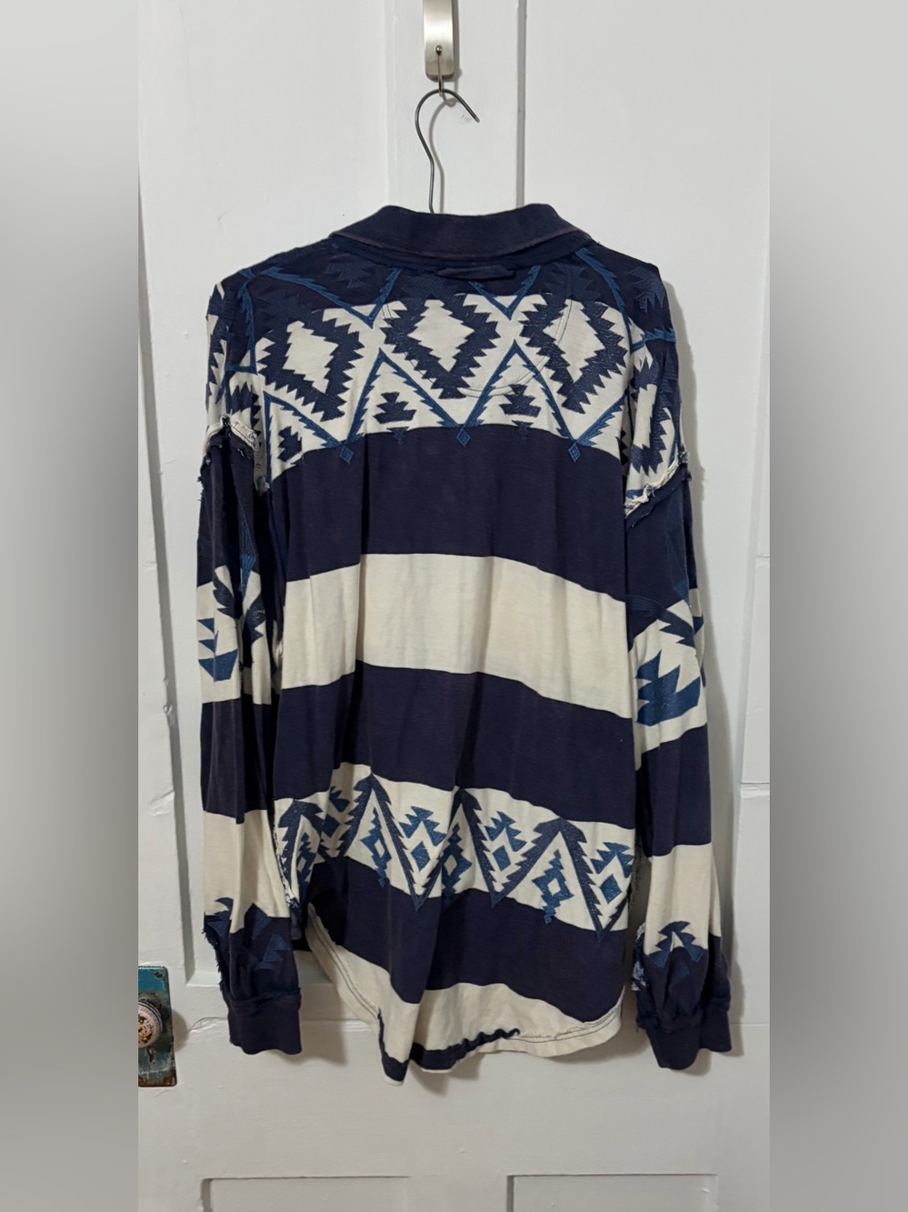 We The Free Polo Striped Aztec Top - Picture 2 of 3